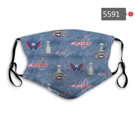 2020 NHL Washington Capitals #1 Dust mask with filter->nhl dust mask->Sports Accessory